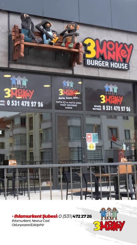 Three monkey Burger house Ihlamurkent - Odunpazarı